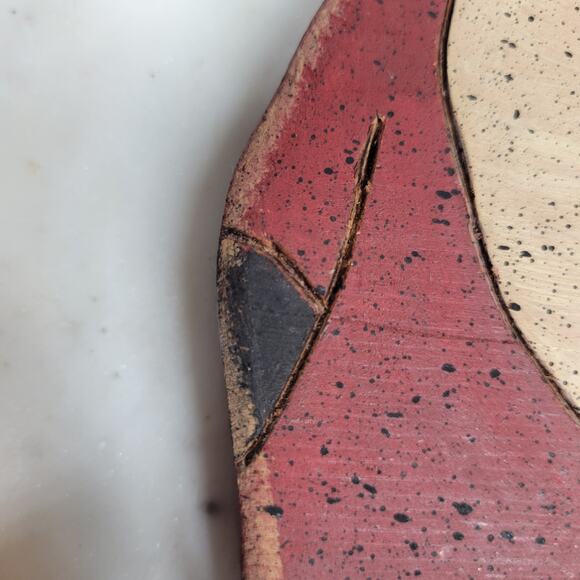 VTG Wooden Carved Santa Figure 6.5" Handpainted Christmas Folk Art Signed '91 - Picture 6 of 12